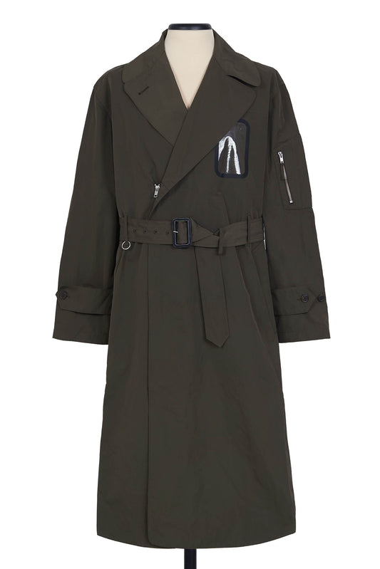 MILITARY TRENCH COAT